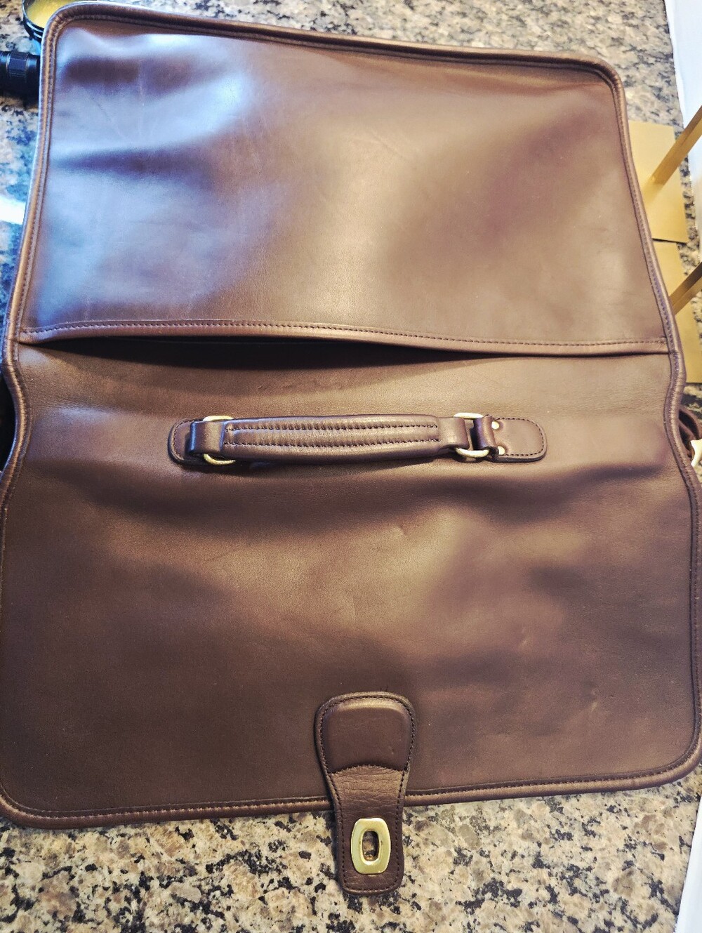 Vintage Coach Briefcase (Devil Wears Prada 2) Metropolitan Style #5180 Mahogany - Picture 6 of 12